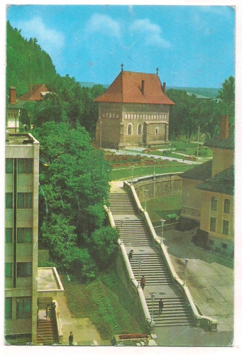 % carte postala (ilustrata)-PIATRA NEAMT-Biserica lui Stefan cel Mare