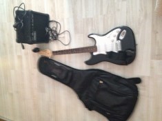 Chitara electronica G.Giant+hus+amplificator+instrument de acordare foto