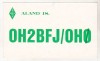 Bnk cp Aland Island CP QSL 1968, Circulata, Printata