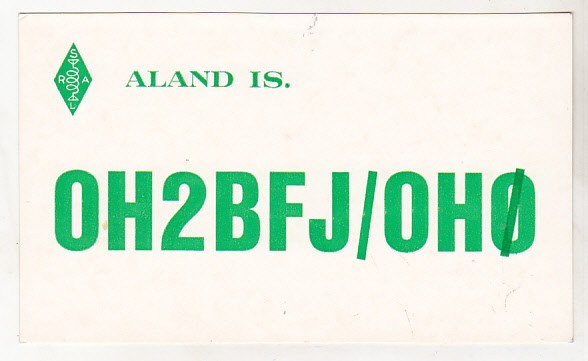 bnk cp Aland Island CP QSL 1968