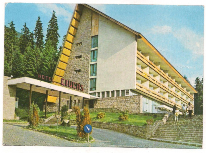 % carte postala (marca fixa)-BAILE TUSNAD-Hotel Ciucas