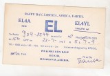 Bnk cp Liberia CP QSL 1961, Circulata, Printata