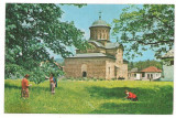 % carte postala (ilustrata)-ARGES-Curtea de Arges-Biserica domneasca, Necirculata, Printata
