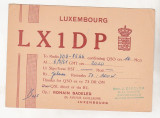 Bnk cp Luxemburg CP QSL 1961, Circulata, Printata