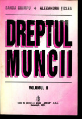 Dreptul muncii- vol.II - Autor : Sanda Ghimpu - 134307 foto