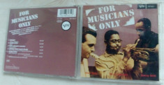 CD ORIGINAL JAZZ:FOR MUSICIANS ONLY(1956,STAN GETZ/DIZZY GILLESPIE/SONNY STITT+) foto