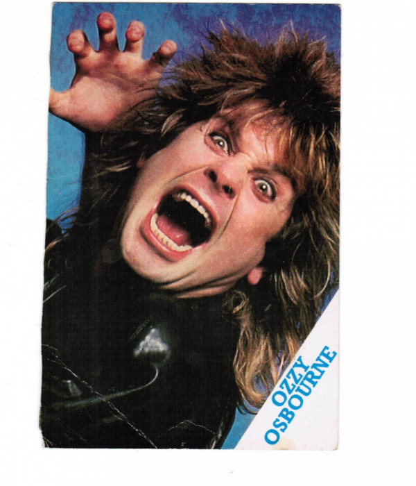 Carte Postala / vedere anii 1980, cu Ozzy Osbourne