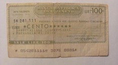 CY - 100 lire 1976 Italia Banca del Veneto