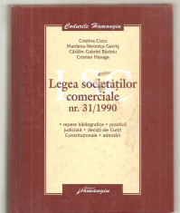 (C6191) LEGEA SOCIETATILOR COMERCIALE NR.31/1990 DE CRISTINA CUCU foto