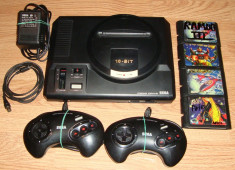 Sega Mega Drive + 4 jocuri foto