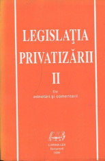 Legislatia privatizarii- vol.II - Autor : - - 134536 foto