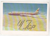 Bnk cp URSS Rusia CP QSL 1969 - aviatie - Tu 104, Circulata, Printata