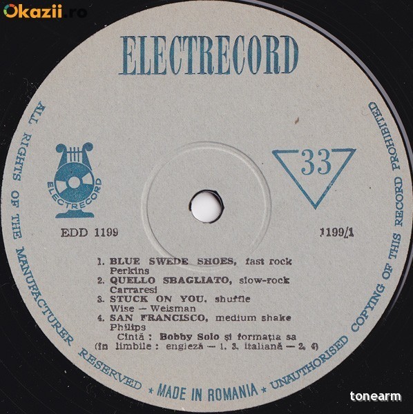 Bobby Solo Festivalul Int De Muzica Usoara Brasov 1968 Cerbul De Aur 10 Vinil Electrecord Okazii Ro