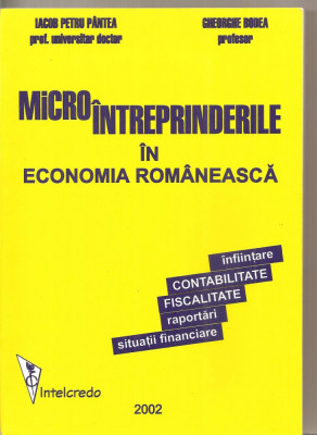 (C6176) MICROINTREPRINDERILE IN ECONOMIA ROMANEASCA DE IACOB PETRU PANTEA foto