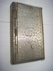 Tabachera automata veche de Tutun in metal, Patent AF Austria cca 1900. foto