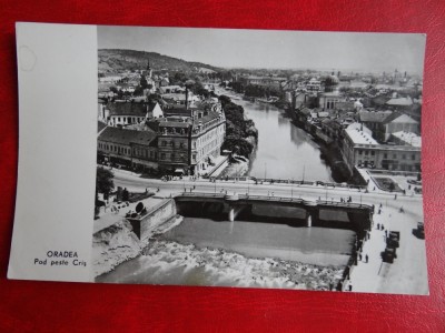 aug15 - Vedere/ Carte postala - Oradea - Pod peste Cris foto
