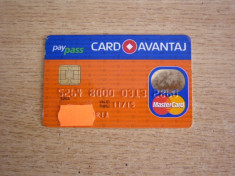 CARD BANCAR - PIESA DE COLECTIE foto