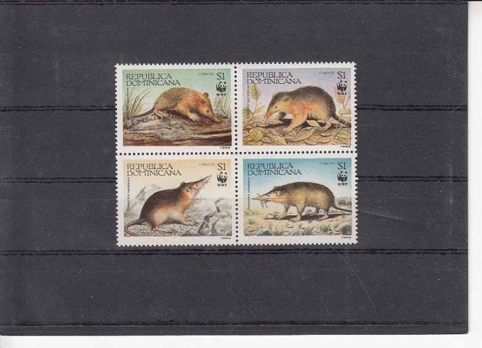 REPUBLICA DOMINICANA 1984 WWF ROZATOARE