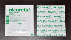 4 X Plasture Niccorette 15 mg. Nicotina. PASUL 2. foto