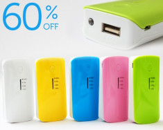 SUPER POWER BANK calitate PREMIUM Acumulator Extern Telefon Tableta 5600 Mah!!! foto