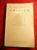 E.Lovinescu- Critice -vol. I- Istoria Miscarii Semanatorului- Ed.definitiva 1925