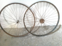 Roti Roata 28 inch Jante Spite Cerc Pegas Tohan Set - 2 buc. Originale Vintage ! foto