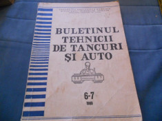 BULETINUL TEHNICII DE TANCURI SI AUTO NR. 6-7 1969 foto