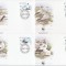 ST. VINCENT 1995 WWF PASARI PROTEJATE - SET 4 FDC-URI