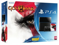 Consola Sony PlayStation 4 + God of War 3 Remastered , PS4, 500 GB, NOU foto