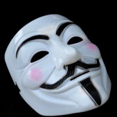 Masca Anonymous, Guy Fawkes, Masti V for Vendetta din Plastic Rezistent foto