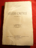 Dobrogeanu Gherea - Studii Critice - vol III - Ed. Alcalay 1926