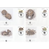 MONACO 1991 WWF BROASTE TESTOASE - SET 4 FDC-URI