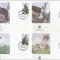 GUYANA 1990 WWF PASARI DE PRADA - SET 4 FDC-URI