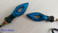 Set Semnale / semnal / semnalizari moto scuter LED ( albastru ) foto