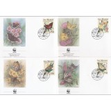 SAN MARINO 1993 WWF FLUTURI - SET 4 FDC-URI