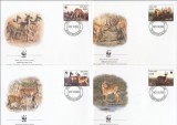 MALAWI 2003 WWF ANTILOPE - SET 4 FDC-URI