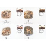 MALAWI 2003 WWF ANTILOPE - SET 4 FDC-URI
