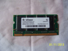 Memorie laptop marca Infineon.256 MB DDR 333Mhz foto