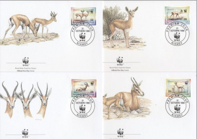 NIGER 1998 WWF ANTILOPE - SET 4 FDC-URI foto