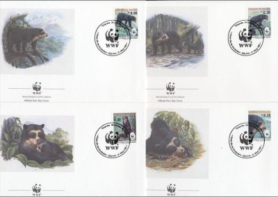 BOLIVIA 2001 WWF URSI - SET 4 FDC-URI foto