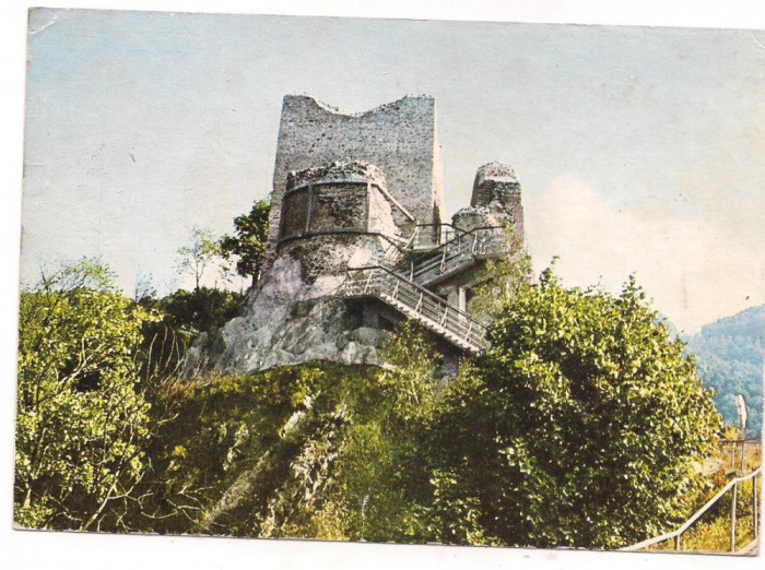 % carte postala (ilustrata)-ARGES-Cetatea Poenari