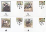 NIUAFO&#039;OU 1992 PASARI PROTEJATE - SET 4 FDC-URI