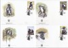 ANGOLA 2004 WWF MAIMUTE - SET 4 FDC-URI