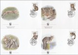 SLOVACIA 2003 WWF PISICI SALBATICE - SET 4 FDC-URI