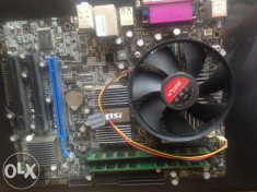 Placa de baza + Procesor + 4GB Ram + Placa video + Coler foto