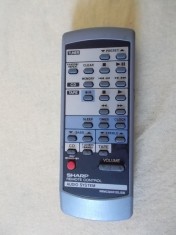 TELECOMANDA SHARP MODEL RRMCG0012SJSB , PENTRU AUDIO SYSTEM foto
