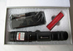 Green Laser Pointer 500 MW Reali ! Cutie Acumulator verde 500mw foto