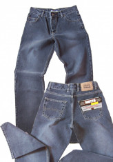 Blugi drepti barbati gri usor prespalati MOTTO jeans W 31 (Art.039,040) foto