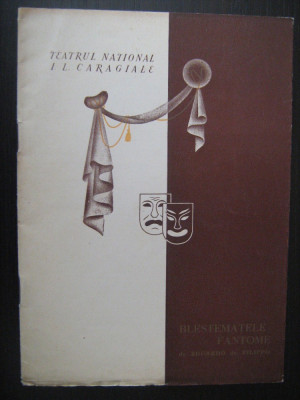 Program de teatru, stagiunea 1955 / Blesatematele fantome, Teatrul IL Caragiale foto