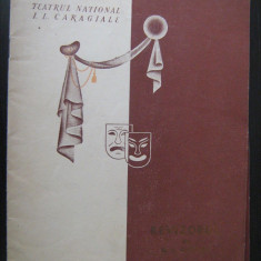Program de teatru, stagiunea 1958 / Revizorul, Teatrul IL Caragiale